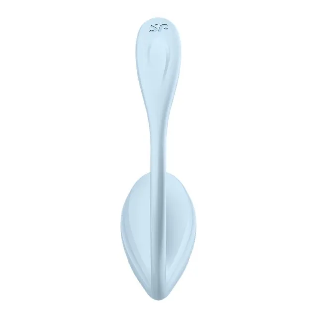 Віброяйце Satisfyer Smooth Petal (блакитний)