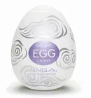 Tenga Egg Hard Boiled Cloudy - Masturbator jajko, Biały, 7 cm