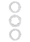 Набор эрекционных колец Renegade Intensity Rings, 3 шт (прозрачный)