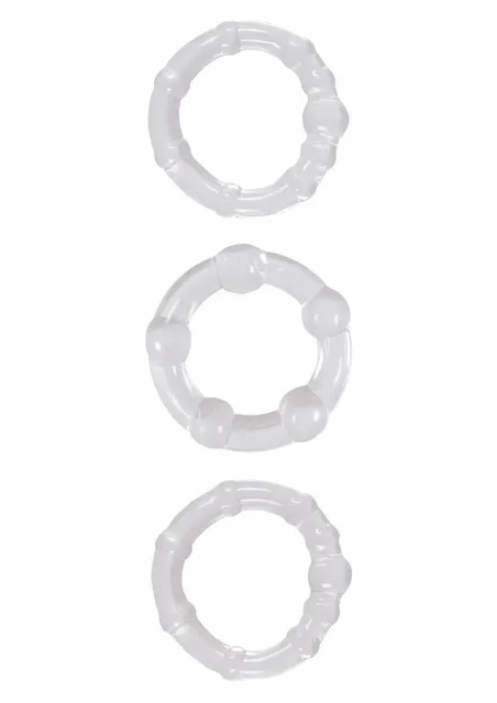 NS Novelties Intensity Rings - Zestaw pierścieni erekcyjnych, Przezroczysty