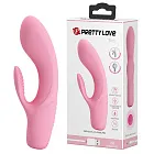 Вибратор-кролик Pretty Love Tim Vibrator Light, 15.5 см (розовый)