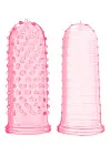 TOYJOY Sexy Finger Ticklers - Nakładki na palce, Różowy, 7 cm