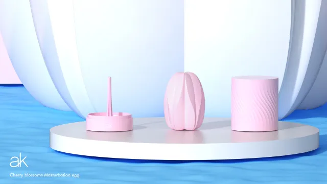 Мастурбатор After Kiss Cherry Blossom Masturbation Egg - Tight (пудрово-розовый)