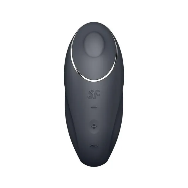 Satisfyer Tap & Climax 1 - Wibrator łechtaczkowy, Czarny, 11 cm