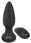 Анальная пробка Orion Black Velvets RC Shaking Plug, 14,2 см (черный)