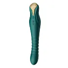 Вибратор Zalo King Vibrating Thruster, 30,2 см (зеленый)