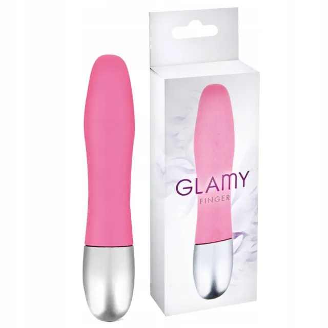 Мини-вибратор Glamy Finger Pink, 11 см (розовый)