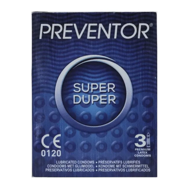 Презервативи Preventor® Super Duper, 3 шт (ваніль)