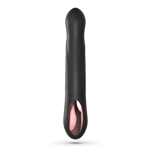 Вібратор-кролик Crushious Lapin Thrusting, 21.5 см (чорний)