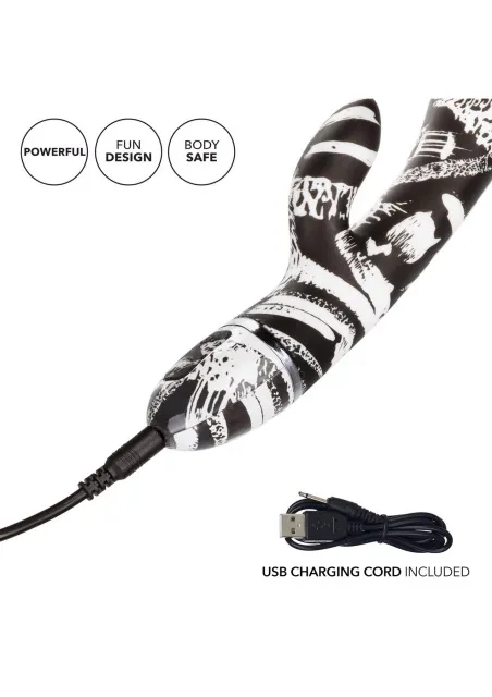 CalExotics Hype Dual Wand - Wibrator królik, Multi, 20 cm