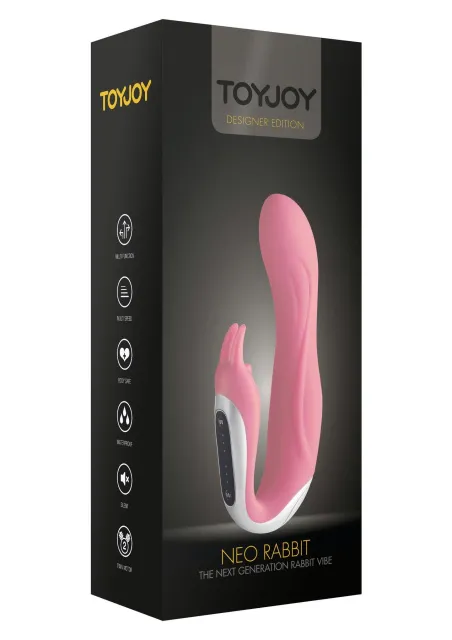 Вибратор-кролик Toy Joy Neo Rabbit, 17,5 см (розовый)
