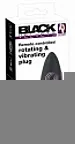 Анальна пробка Black Velvets Rotating & Vibrating Plug, 14 см (чорний)
