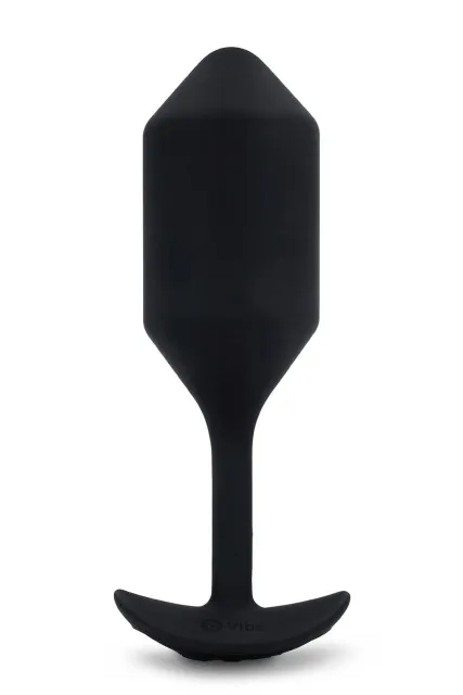 Анальная пробка с вибрацией B-Vibe Vibrating Snug Plug 4, 15 см (черный)