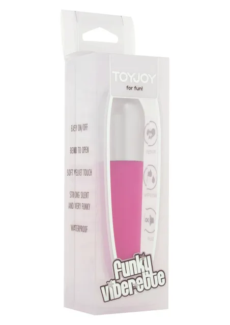 Вібратор для клітора Toy Joy Funky Viberette, 10,5 см (рожевий)