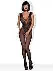 Комбинезон Obsessive N112, S-L (чёрный)