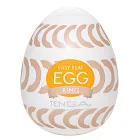 Tenga Egg Wonder Ring - Masturbator jajko, Biały, 6.1 cm