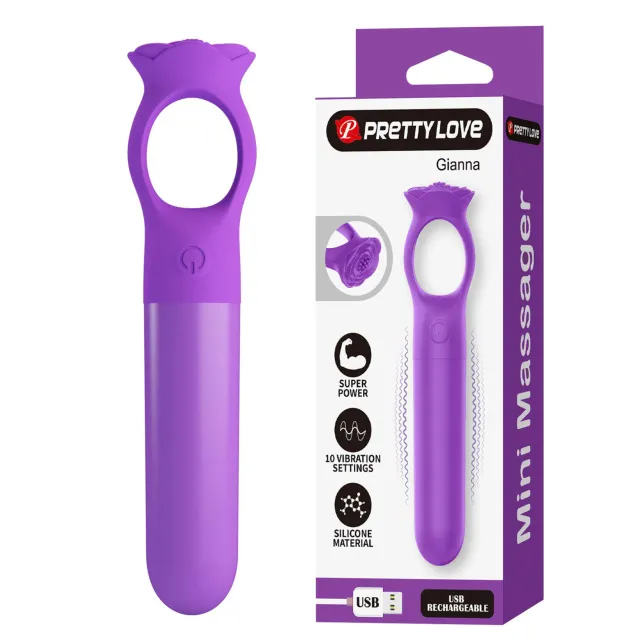 Мини-вибратор Pretty Love uper Power Gianna, 11.5 см (фиолетовый)