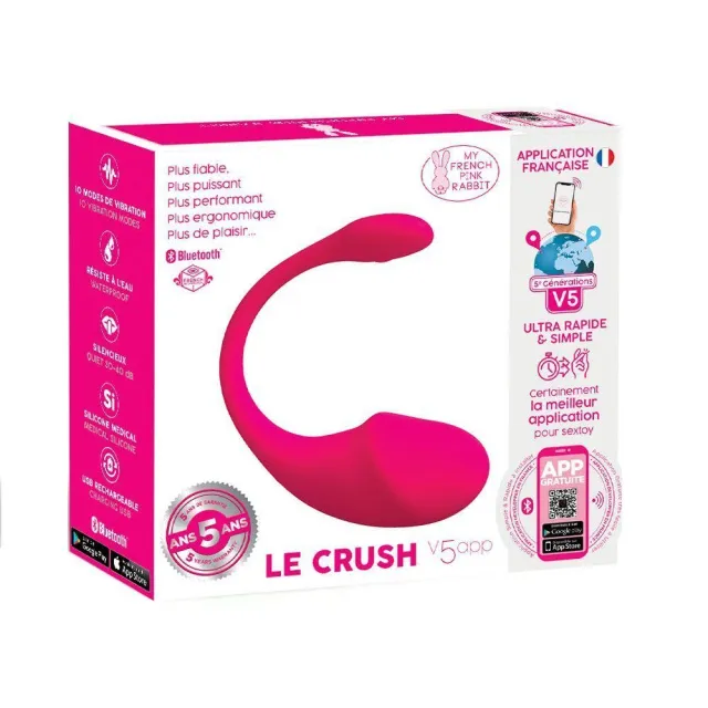 Виброяйцо Clara Morgane Le Crush Fushia, 18 см (фуксия)