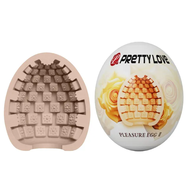 Pretty Love Pleasure Egg II - Masturbator jajko, Beżowy, 5, 5 cm