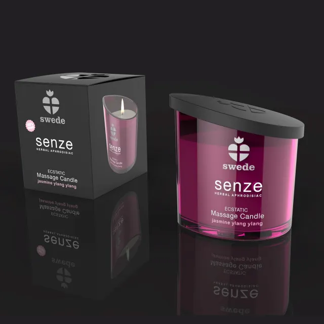 Swede Senze Ecstatic - Świeca do masażu, Jaśmin, 50 ml