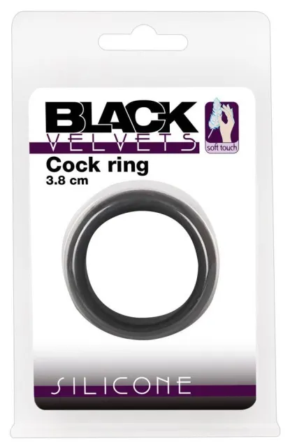 Эрекционное кольцо Velvets Cock Ring, 3,8 см (черный)