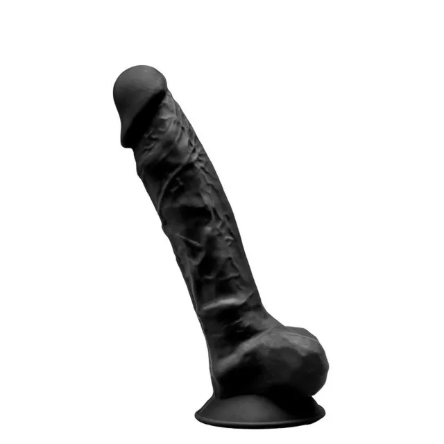 Фаллоимитатор Silexd Premium Silicone Dildo Model 1 Size 9, 23 см (черный)