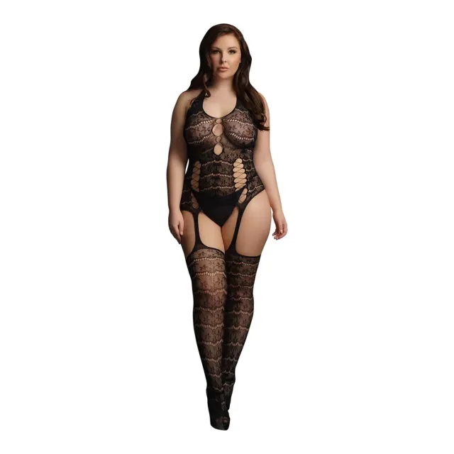 Бодистокинг Le Désir Lace, Plus Size (черный)