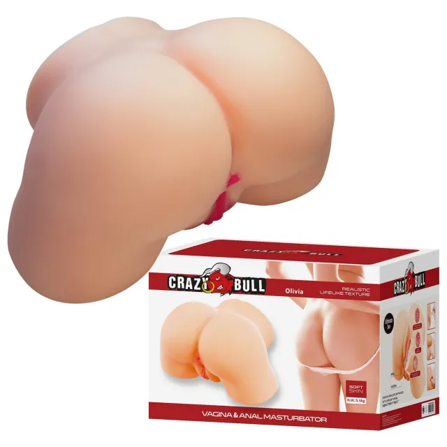 Crazy Bull Olivia - Masturbator, W kolorze cielistym, 20 cm