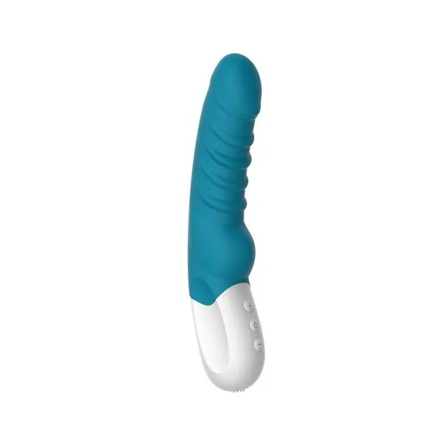 Liebe Vertigo - Wibrator, Niebieski, 22 cm