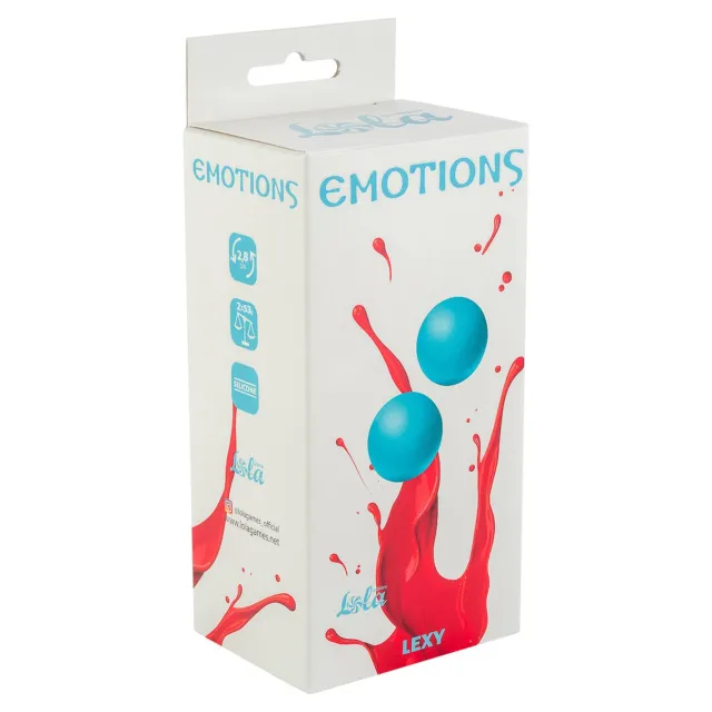 Вагинальные шарики Lola Toys Emotions Lexy Medium, 2 шт (бирюзовый)