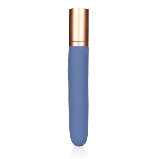 Вибратор Loveline Travel Compartment and Pump, 18.5 см (синий)