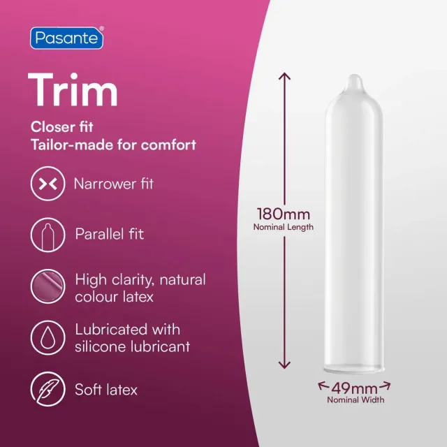 Презервативы Pasante Trim, 144 см