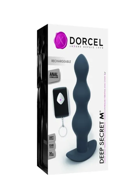 Анальная пробка Dorcel Deep Secret M, 17 см (синий)