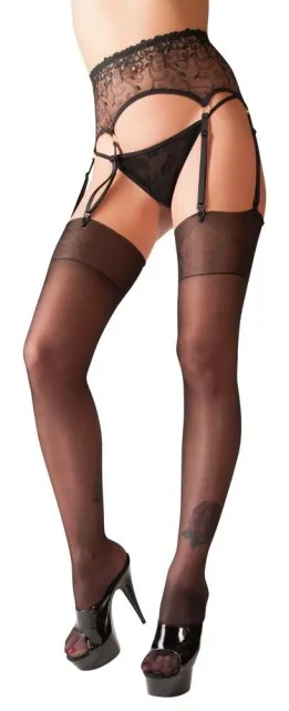 Чулки Cottelli Legwear Elizabeth 6 (черный)