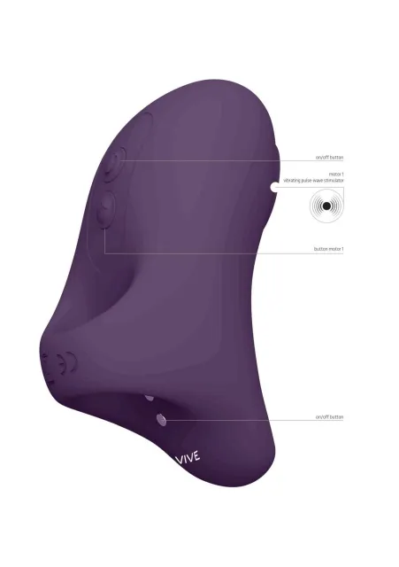 Вібратор на палець Vive Hana, 8.6 см (фіолетовий)