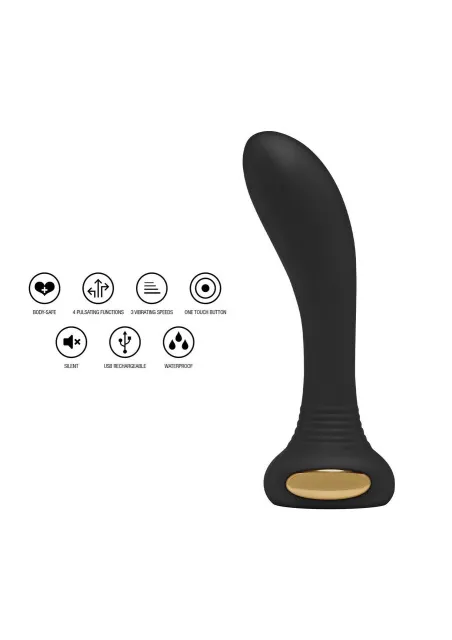 Вибратор ToyJoy Zare, 13.5 см (черный)