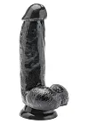 Реалистичный фаллоимитатор Get Real ToyJoy, 17 см (черный)