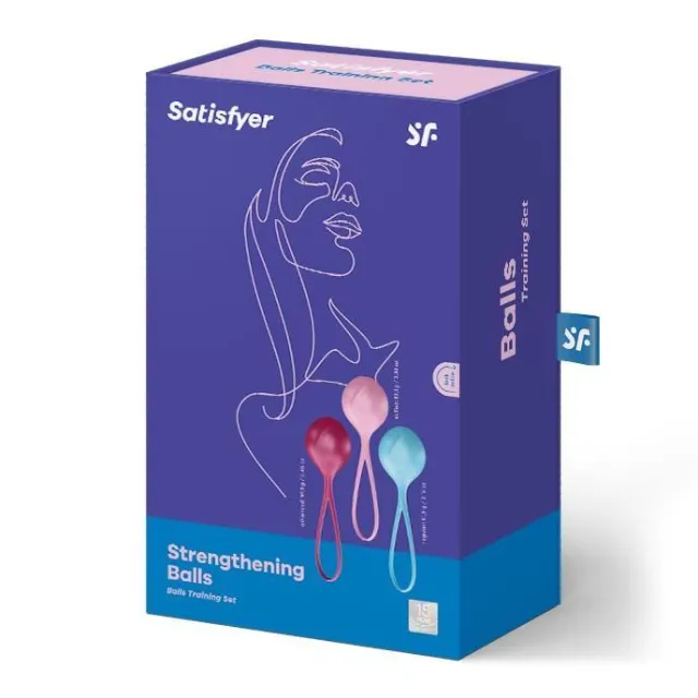 Вагинальные шарики Satisfyer Strengthening Balls, 3 шт (мульти)