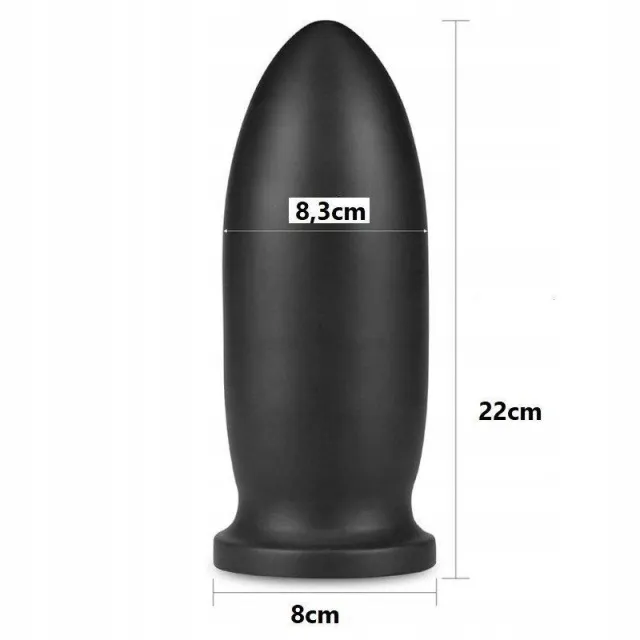 Большая анальная пробка LoveToy 9 " King Sized Anal Bomber, 20,3 см (черный)