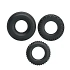 Набір ерекційних кілець Baile Three Cock Rings, 3 шт (чорний)