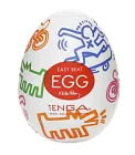 Tenga Egg Keith Haring Street - Masturbator jajko, Przezroczysty, 7 cm