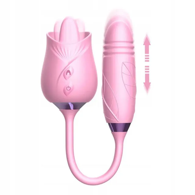 Стимулятор клітора та піхви Martinella Double Tongue Stimulator (рожевий)