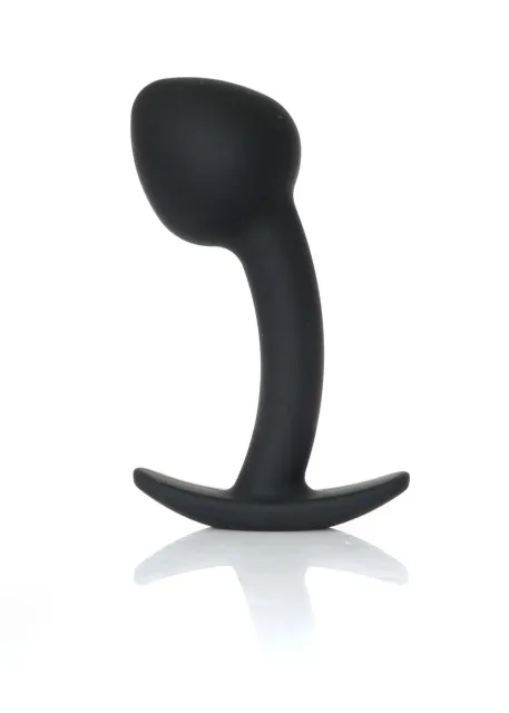 Анальная пробка B-Series HeavyFun Curved M, 9 см (черный)
