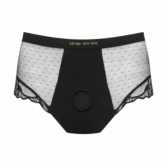 Трусики Strap-on-me Divine Lingerie Harness, M (черный)
