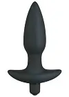 Black Velvets Medium Vibrating Plug - Korek analny, Czarny, 15 cm