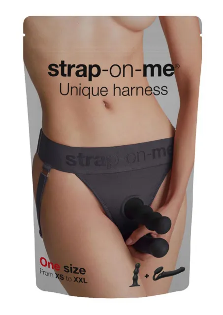 Страпон Strap-on-me Unique Lingerie Harness, One Size (серый)