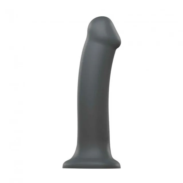 Фаллоимитатор Strap-On-Me Dual Density Bendable XL, 20 см (серый)