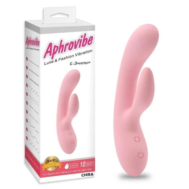 Вібратор-кролик Aphrovibe G-Dreamer, 20,5 см (світло-рожевий)