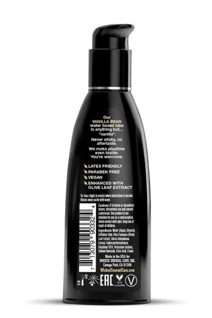 Лубрикант на водной основе Wicked Aqua Vanilla Bean, 60 мл