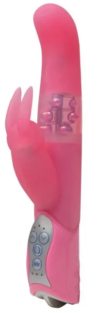 Вібратор-кролик Smile Pearl Bunny, 26 см (рожевий)